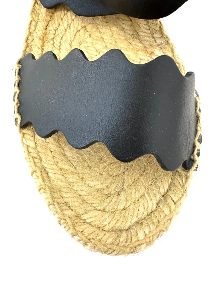 Chloé Espadrille Scallop Platforms