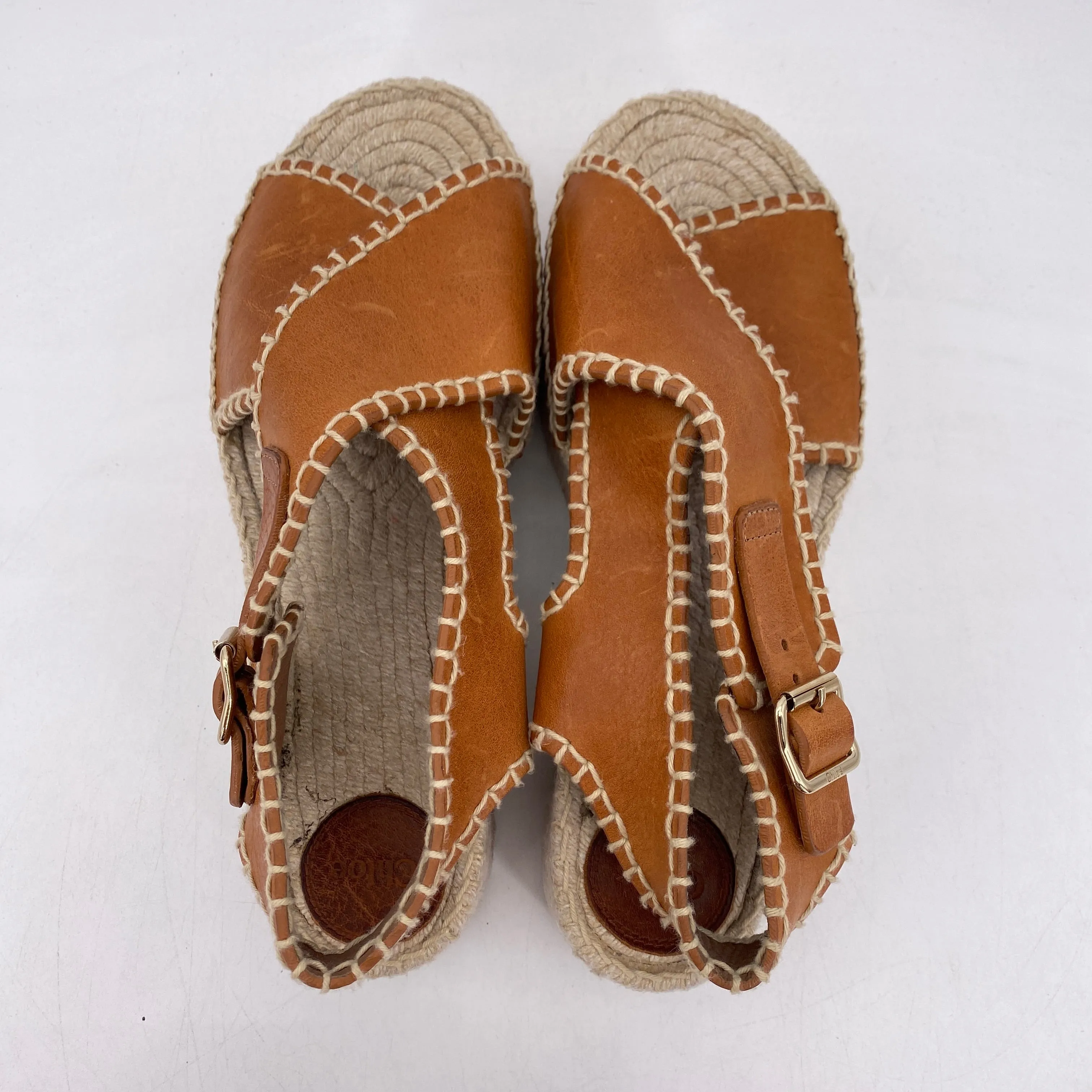 Chloe Sandals "Lucinda Espadrille"  Used Size 40W