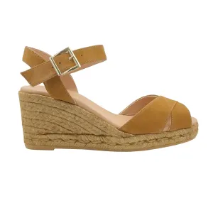 CLARA Cognac espadrilles