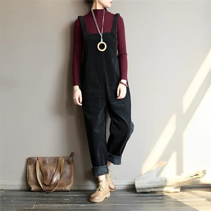 Clara - Lässiger Frühlings Cord-Overall für Damen