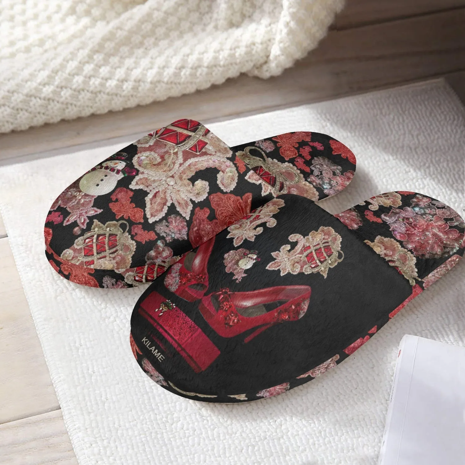 Classic Cotton Slippers 'Holidays Couture'
