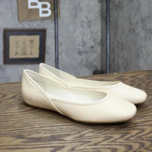 Coldwater Creek Womens Vintage Essential Pull On Flats Ivy Off White 6M