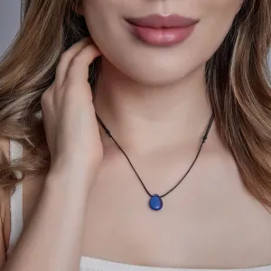 Czech Glass Teardrop Choker Necklace
