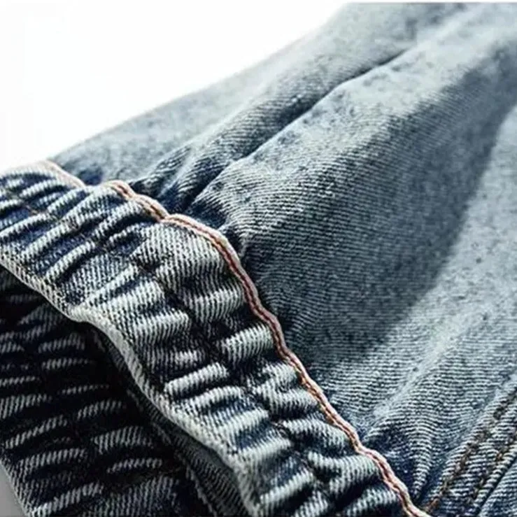 Denim Archer™ | Men's Vintage Denim Jacket | Distressed Wash, Classic Fit, Durable Cotton Fabric