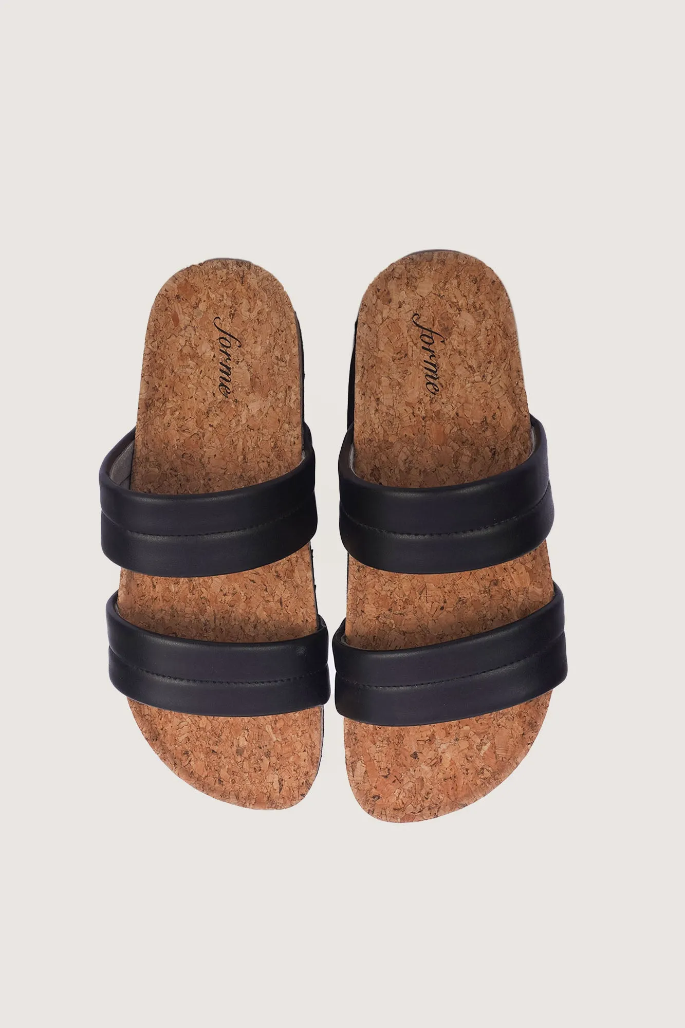 Double Strap Cork Sliders