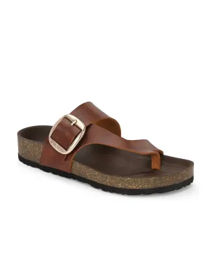 El Paso Women One Toe Flats with Buckles