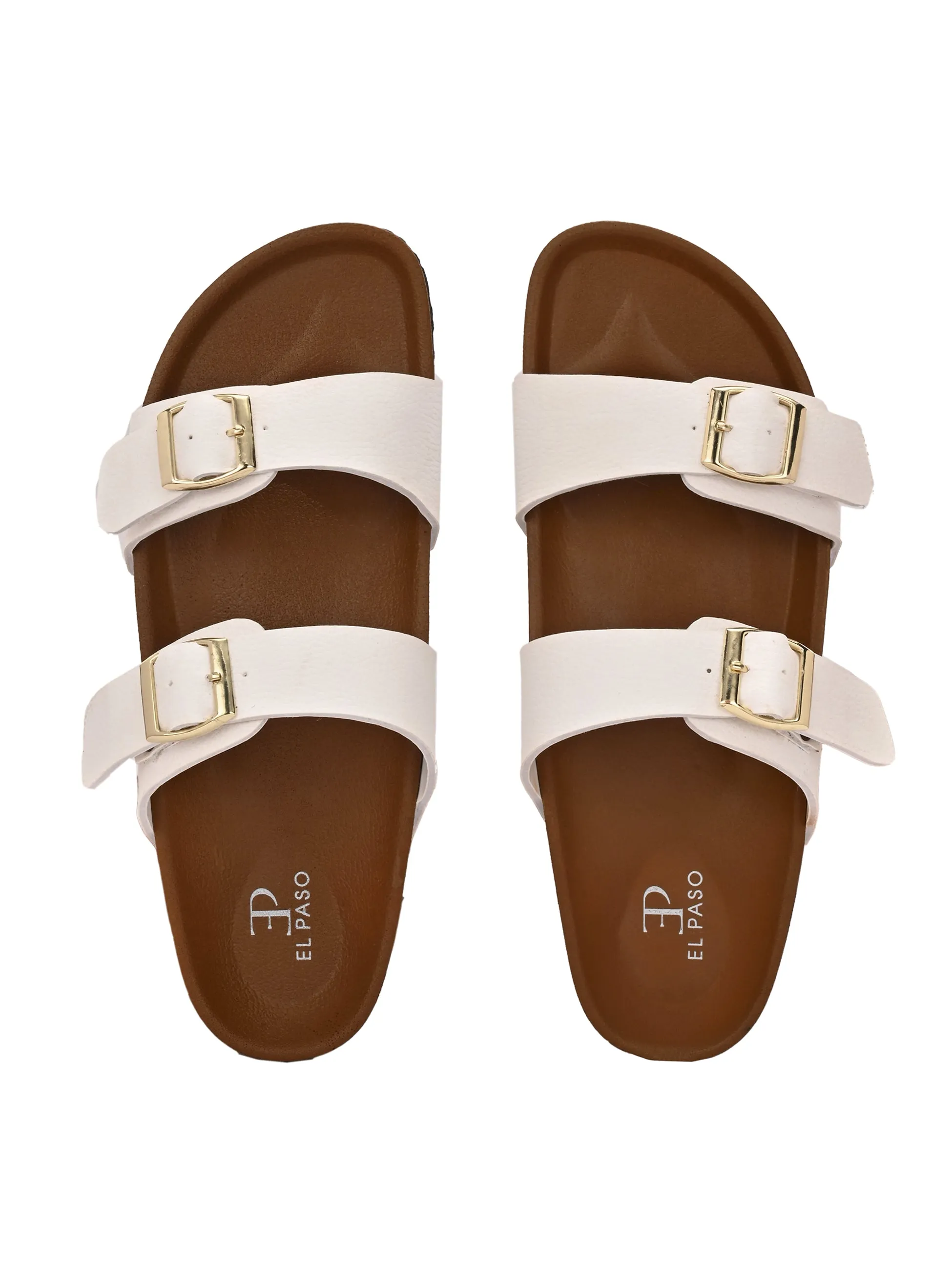 El Paso Women One Toe Flats with Buckles