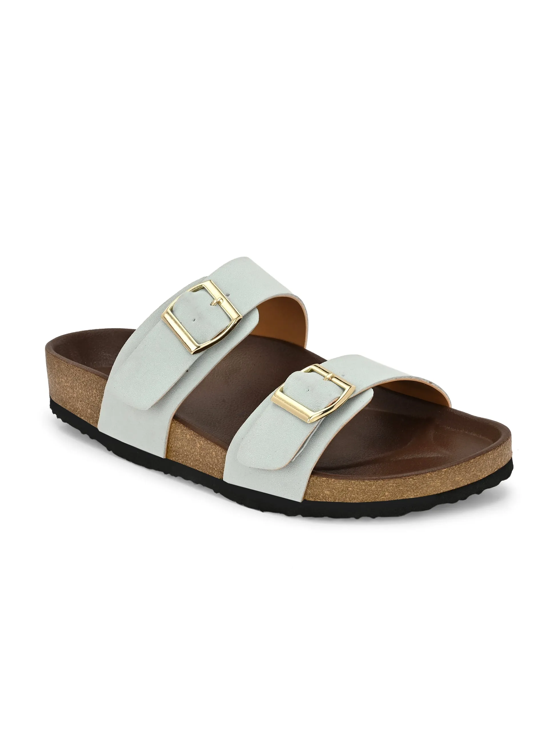 El Paso Women One Toe Flats with Buckles