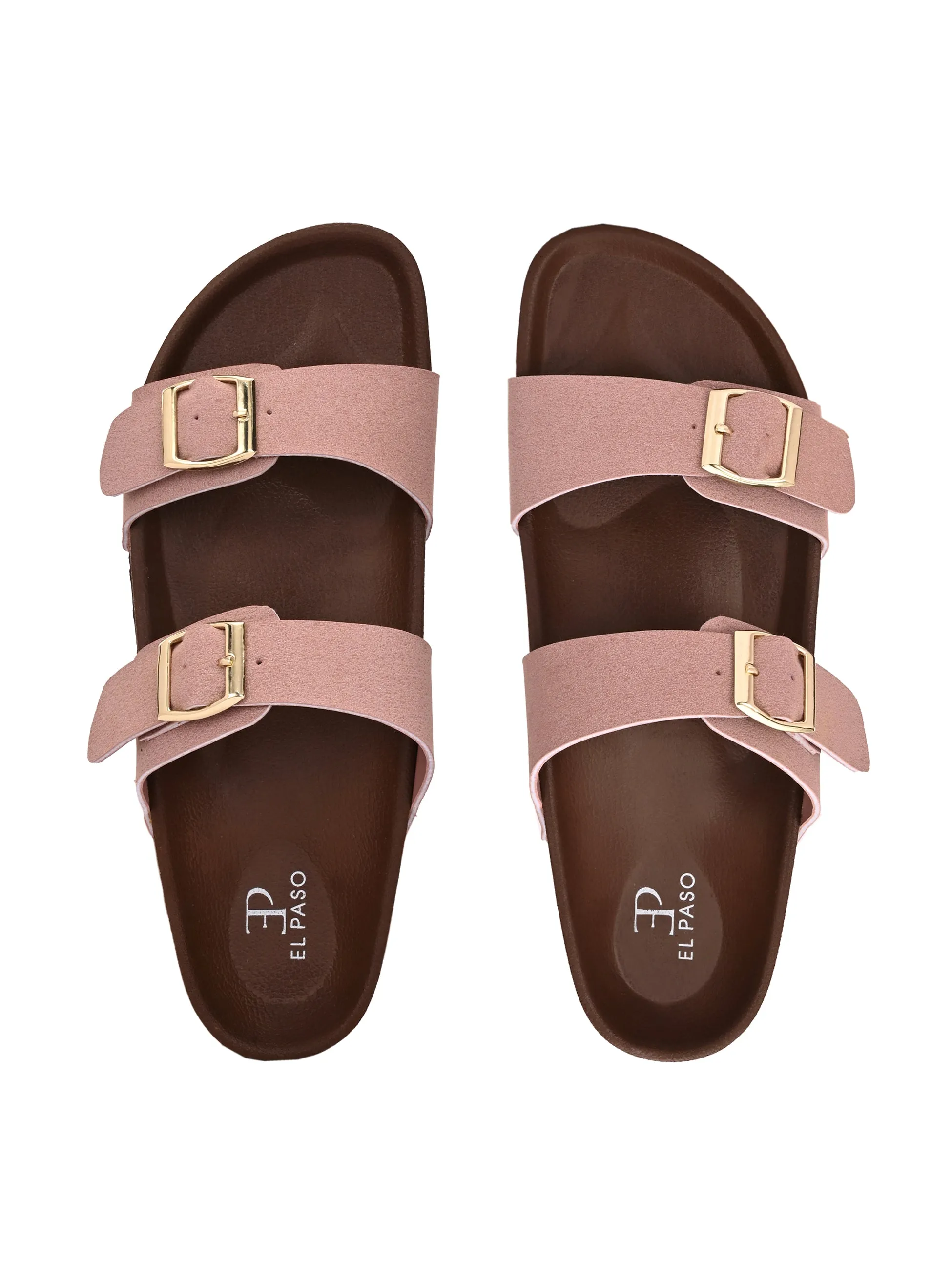 El Paso Women One Toe Flats with Buckles