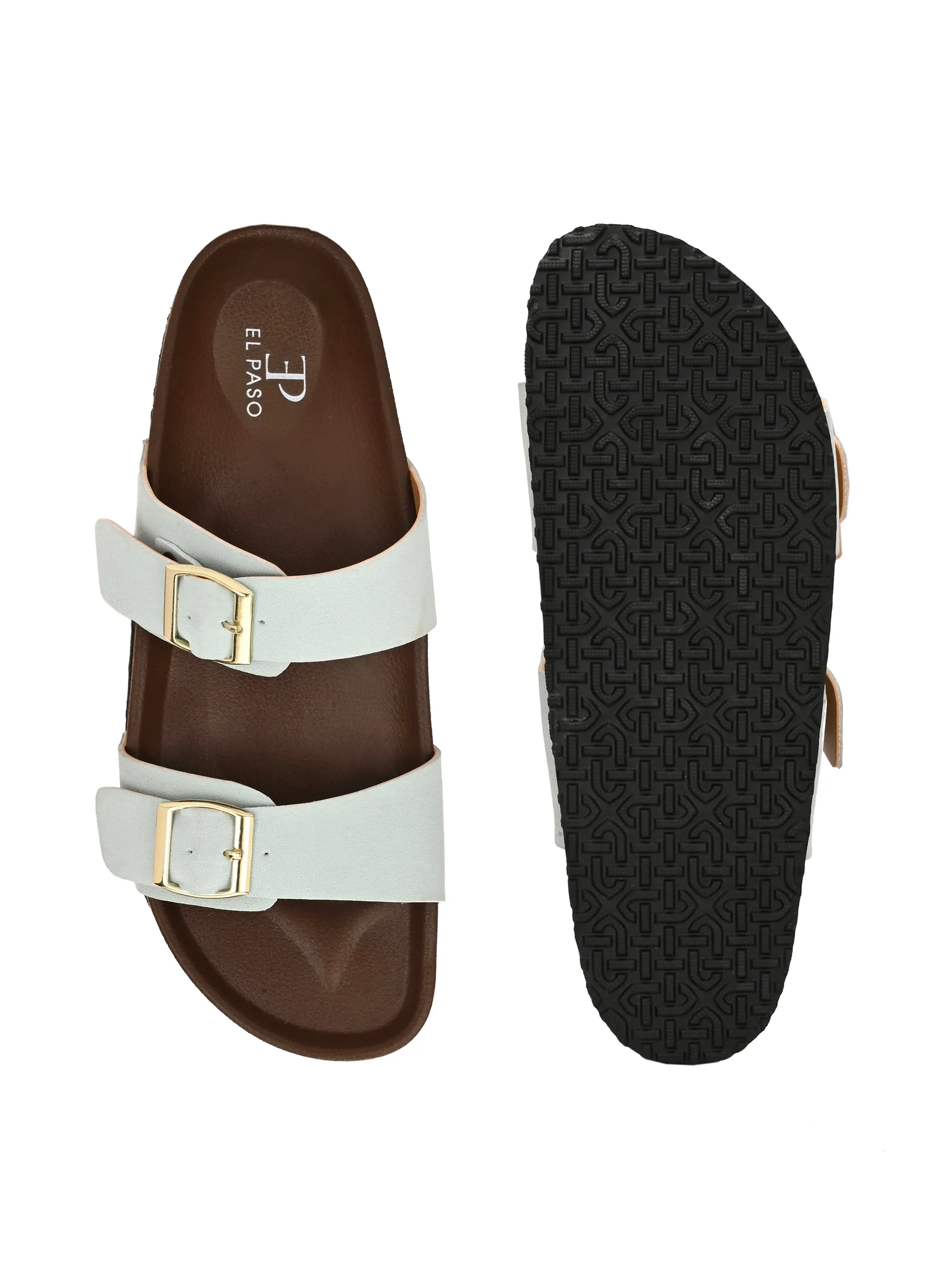El Paso Women One Toe Flats with Buckles