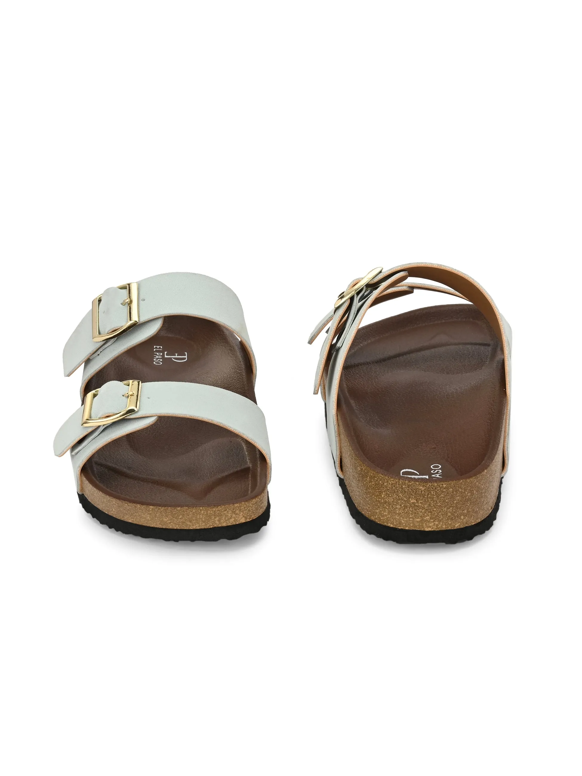 El Paso Women One Toe Flats with Buckles