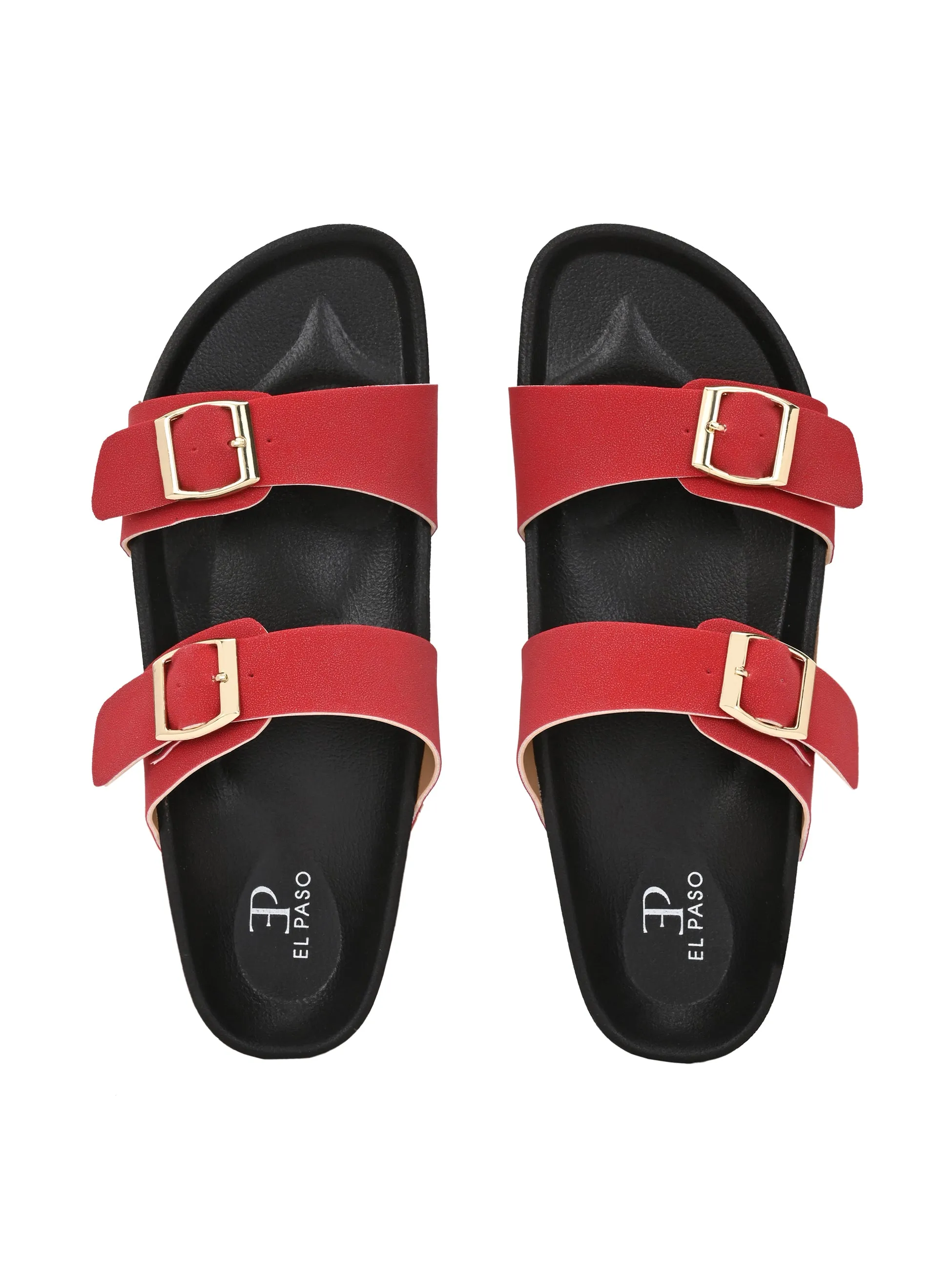 El Paso Women One Toe Flats with Buckles