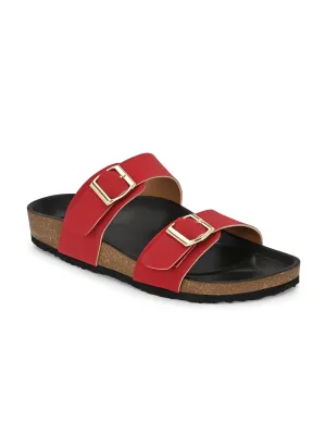 El Paso Women One Toe Flats with Buckles