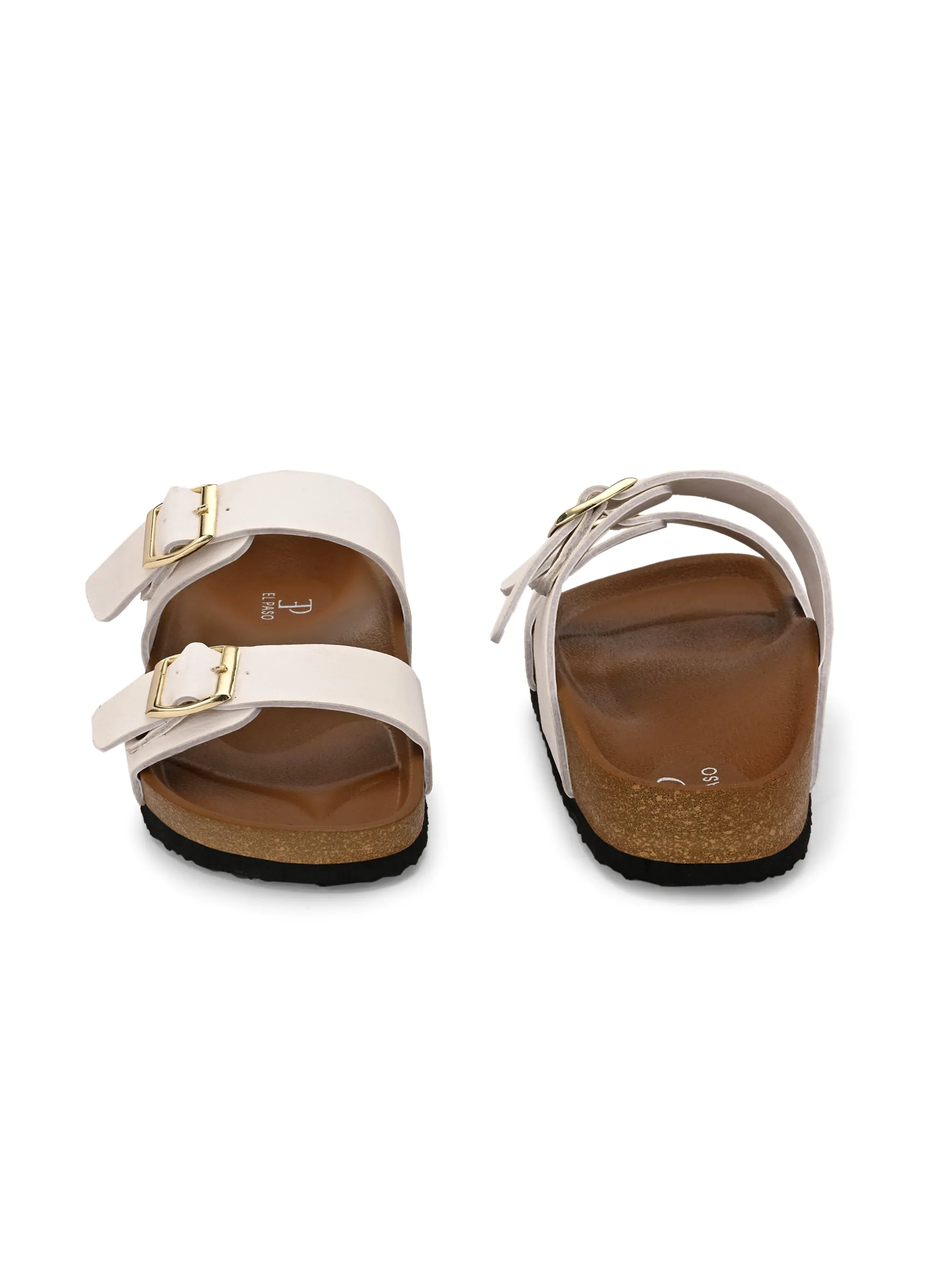 El Paso Women One Toe Flats with Buckles