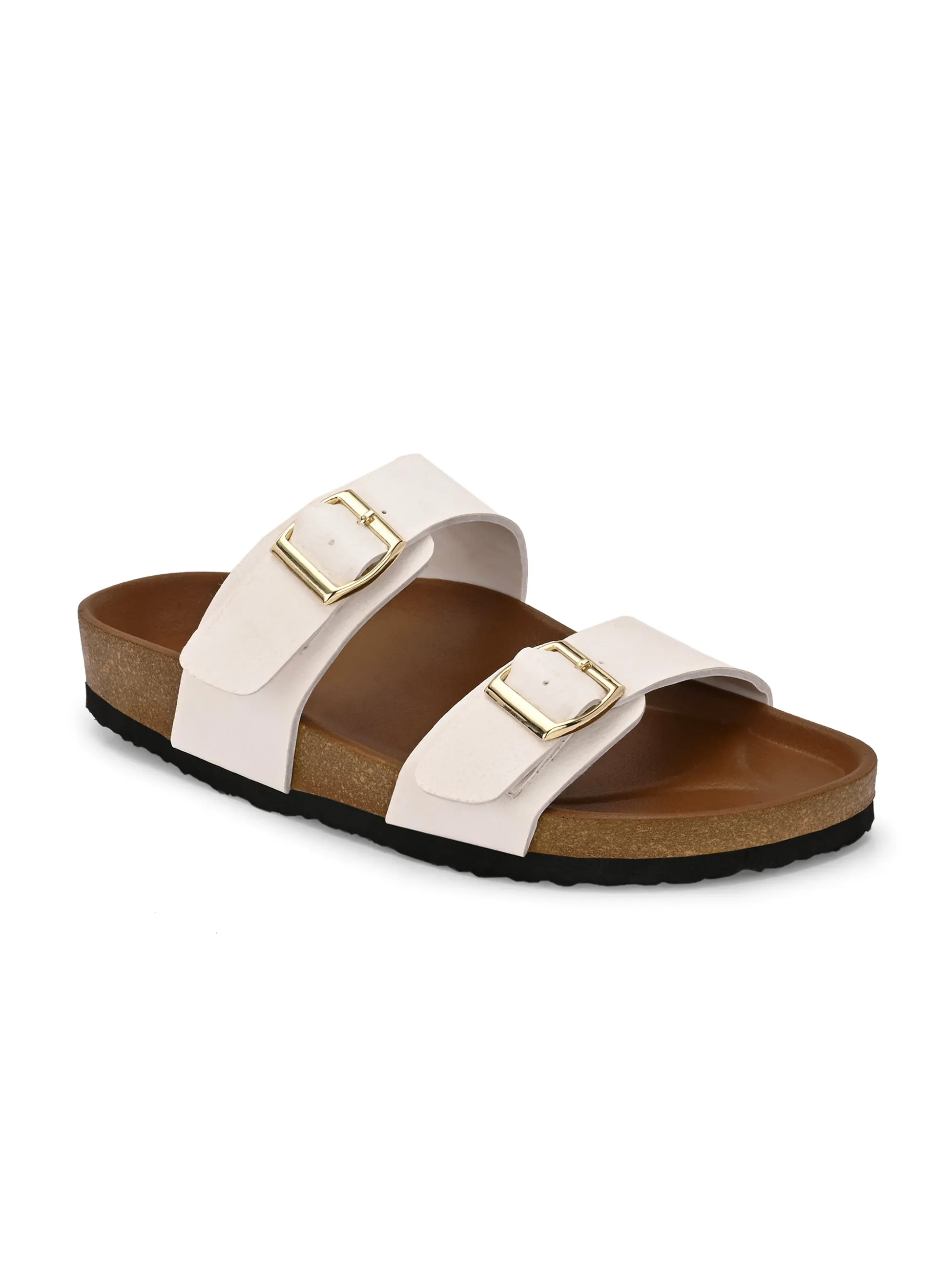 El Paso Women One Toe Flats with Buckles