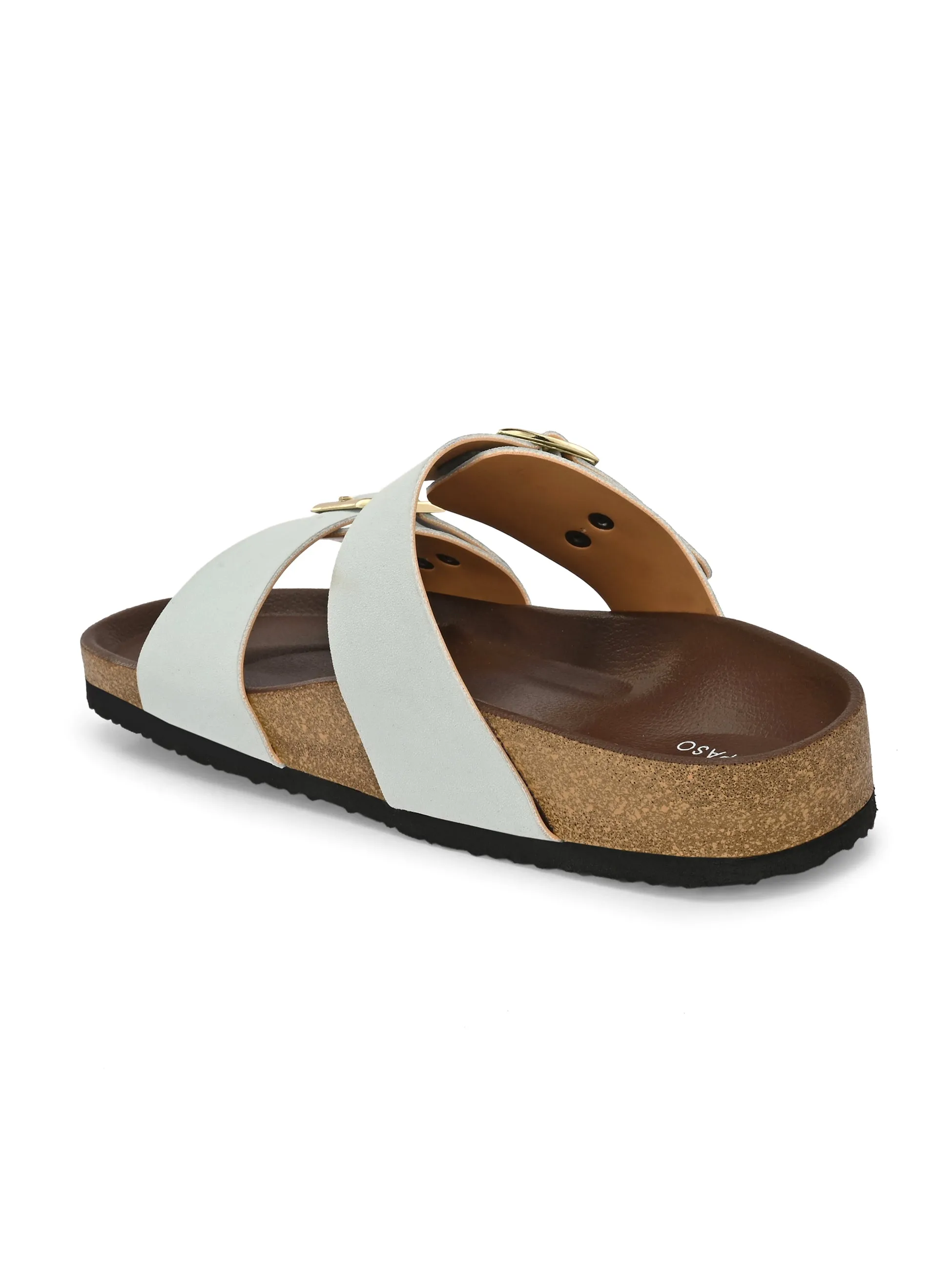 El Paso Women One Toe Flats with Buckles
