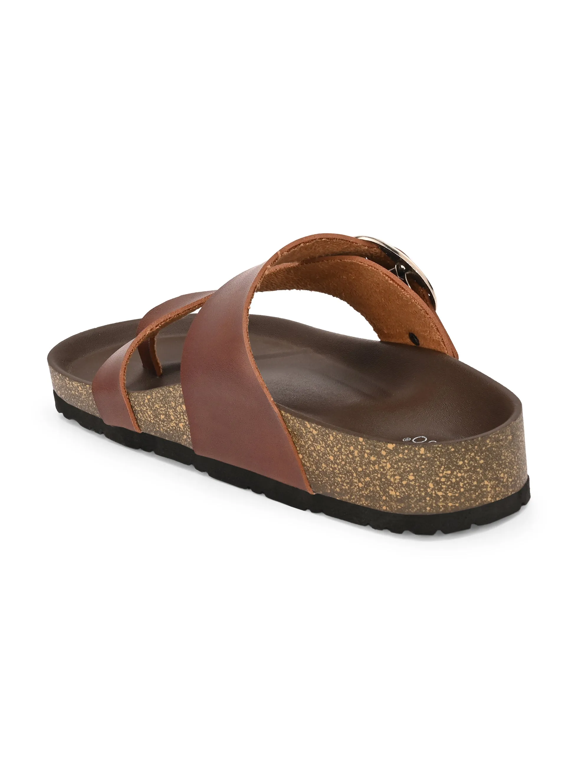 El Paso Women One Toe Flats with Buckles