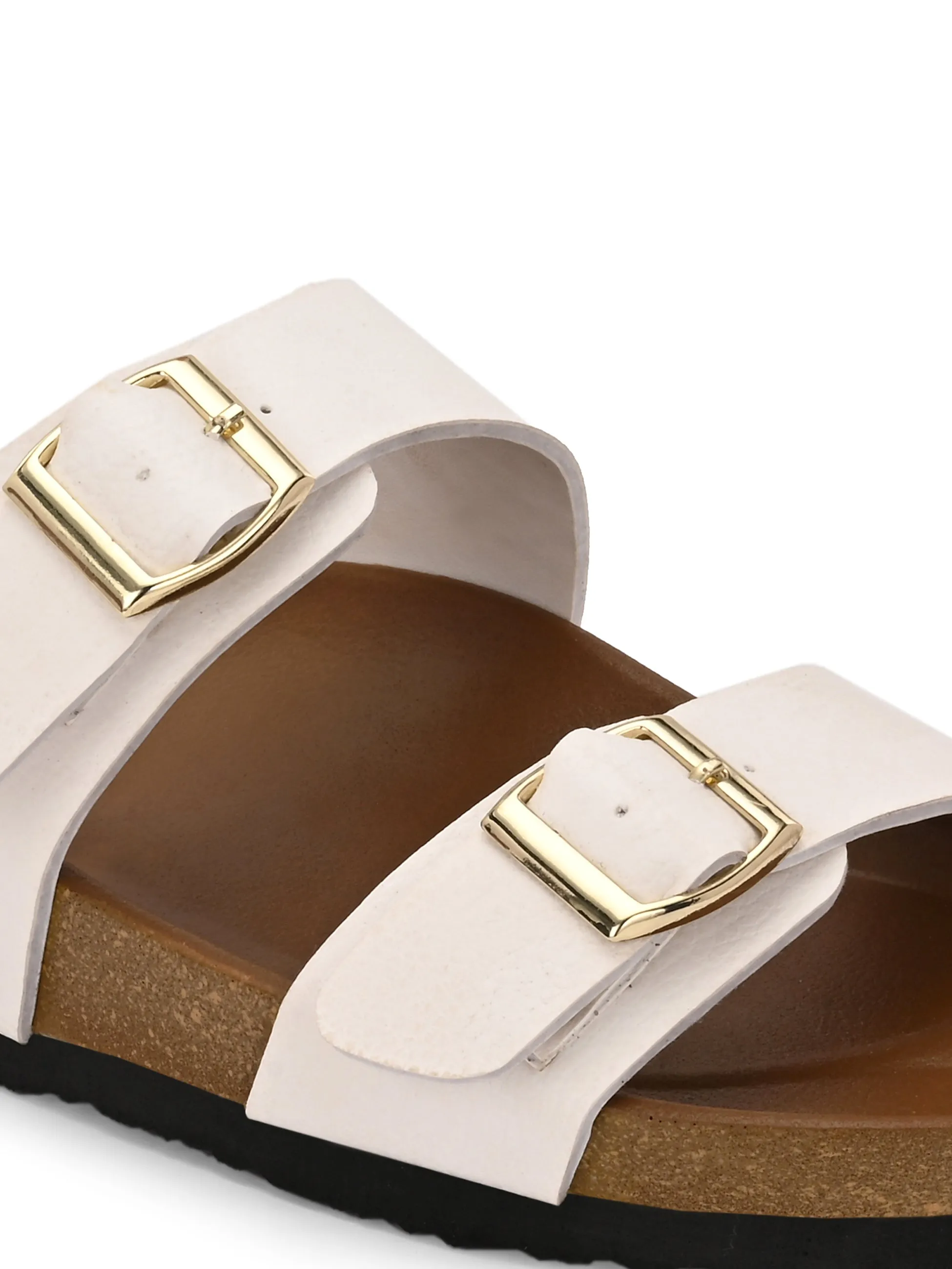El Paso Women One Toe Flats with Buckles