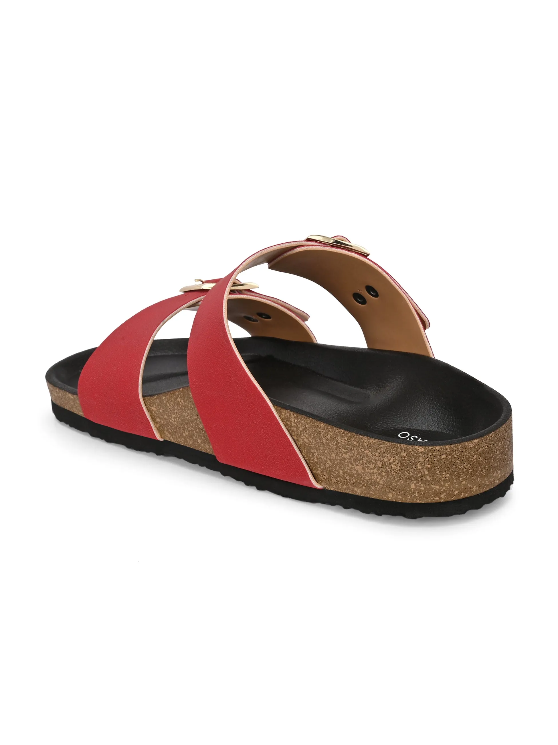 El Paso Women One Toe Flats with Buckles