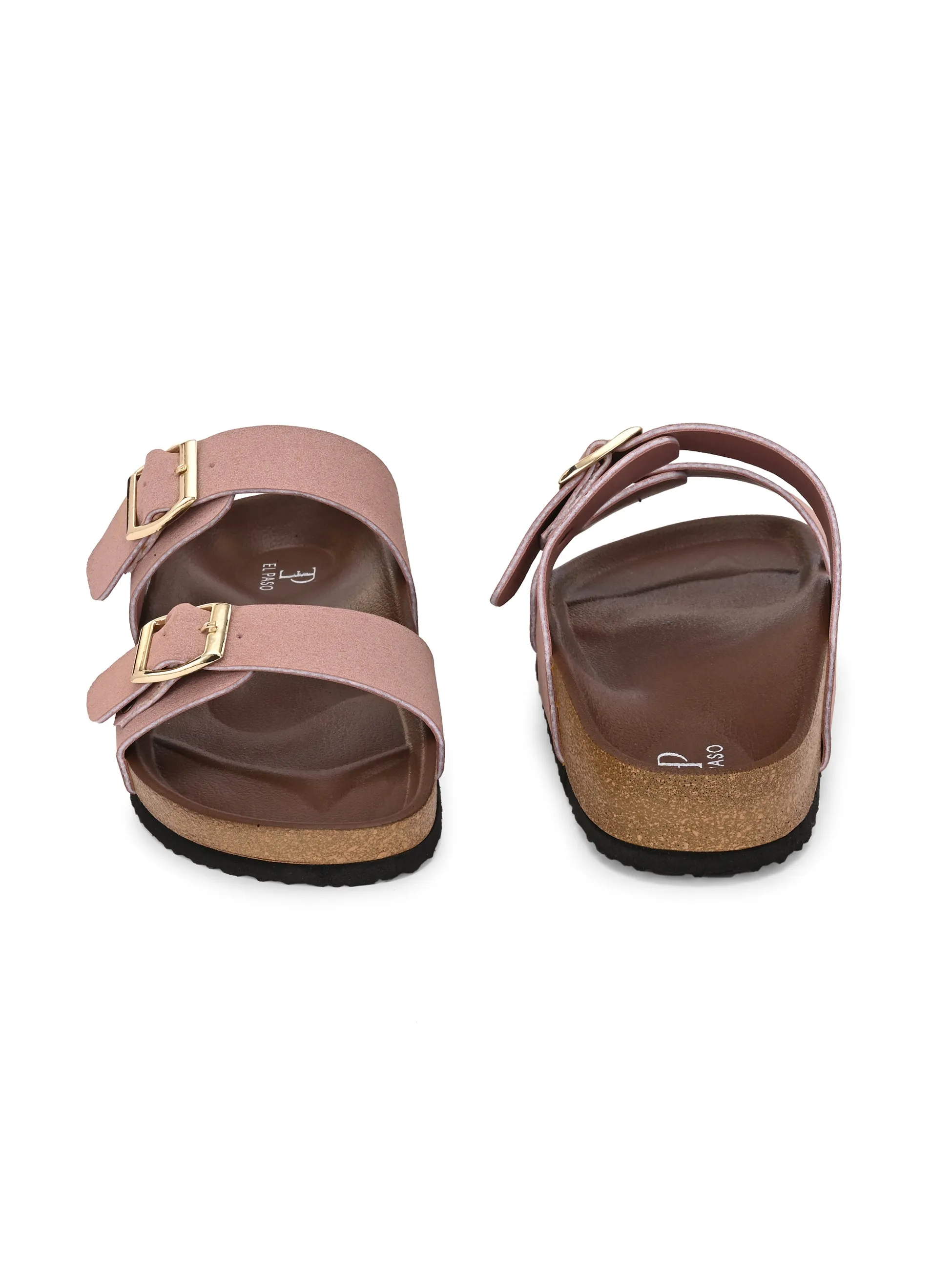 El Paso Women One Toe Flats with Buckles