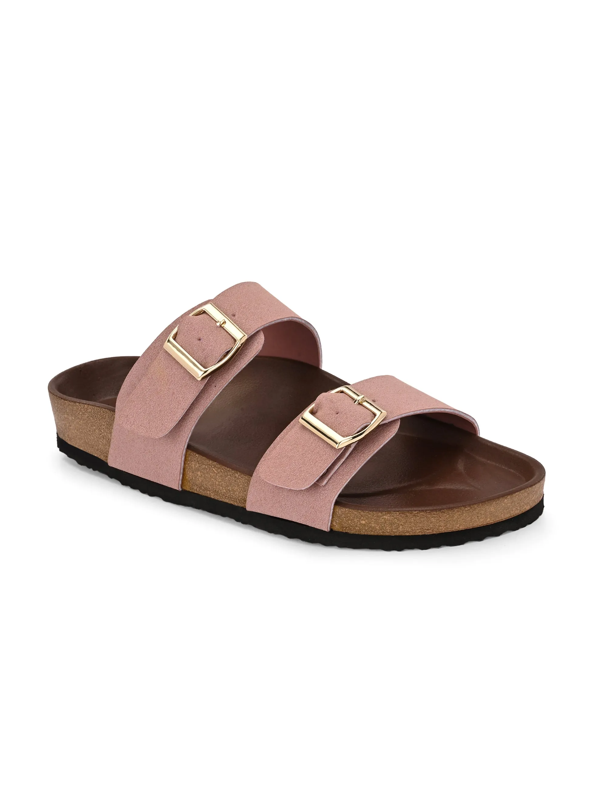 El Paso Women One Toe Flats with Buckles