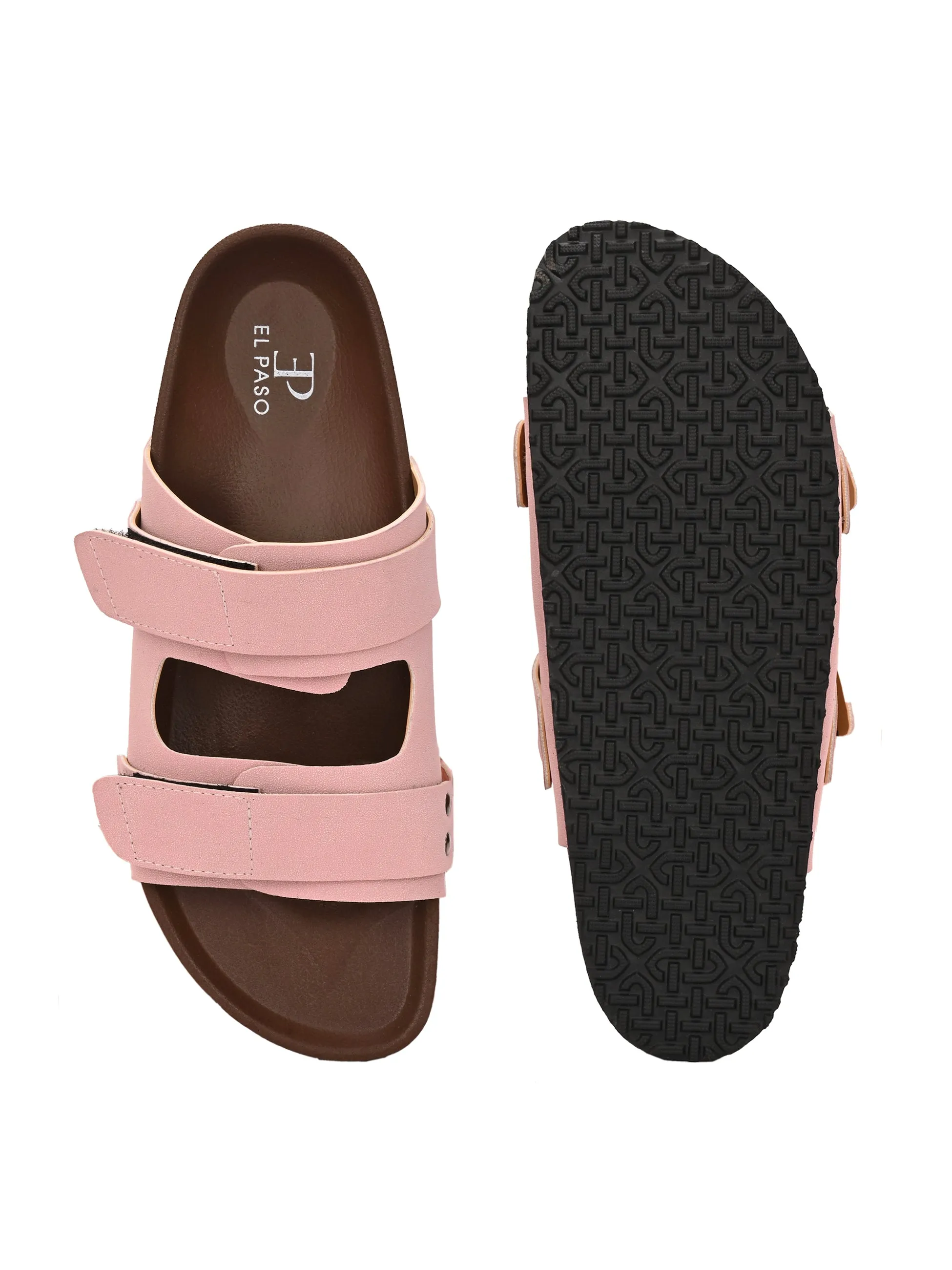 El Paso Women Velcro One Toe Flats