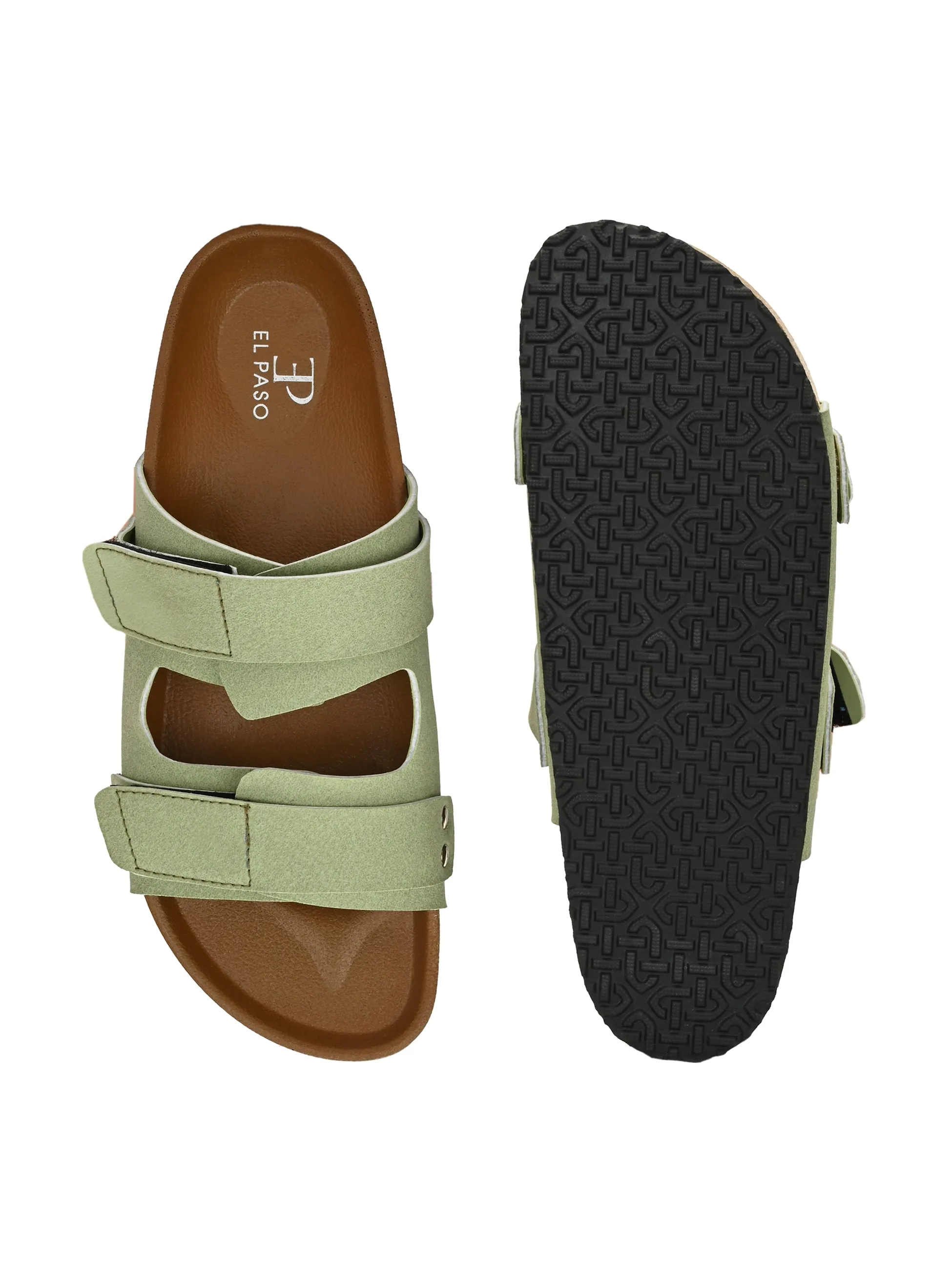 El Paso Women Velcro One Toe Flats