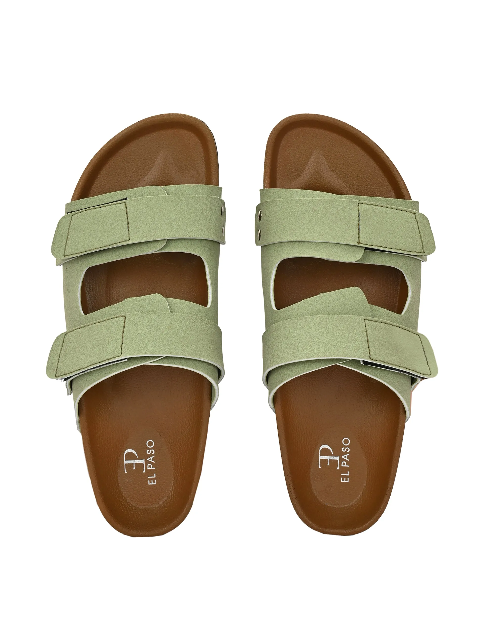 El Paso Women Velcro One Toe Flats