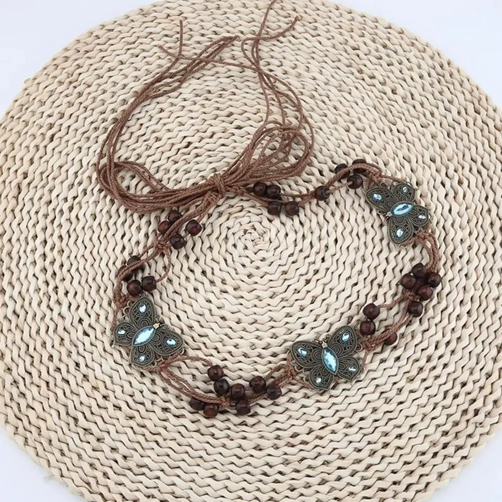 Ethnic Style Belt Women Belt Vintage Bohemian Beads
