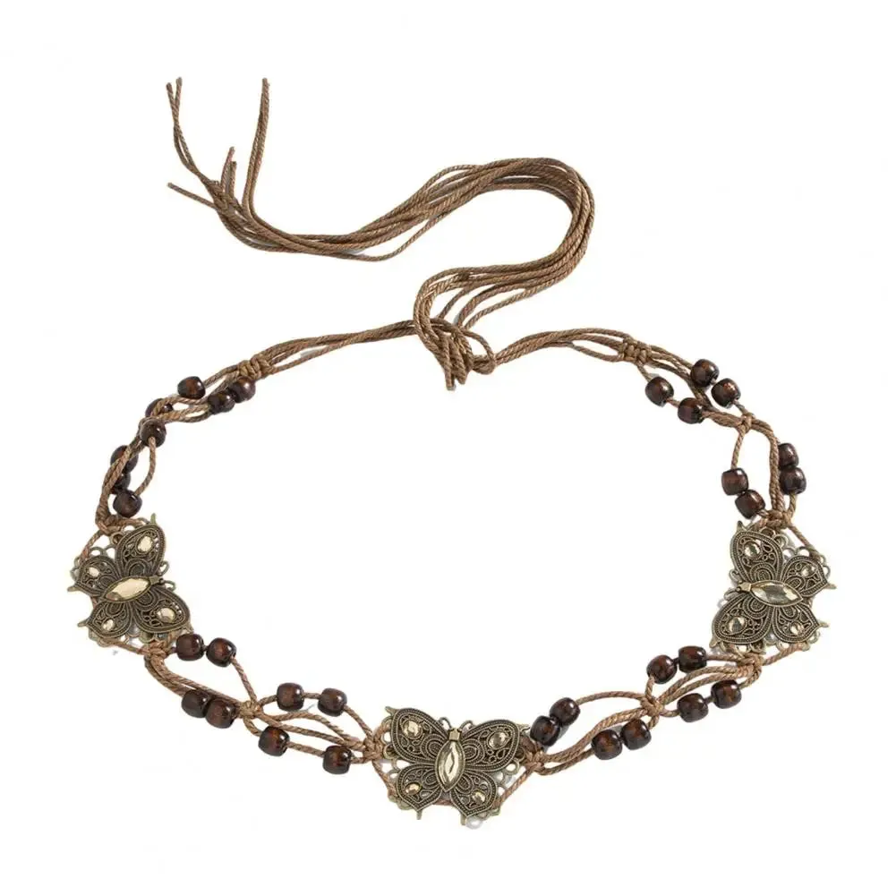 Ethnic Style Belt Women Belt Vintage Bohemian Beads
