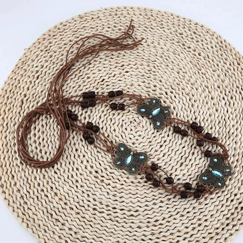 Ethnic Style Belt Women Belt Vintage Bohemian Beads