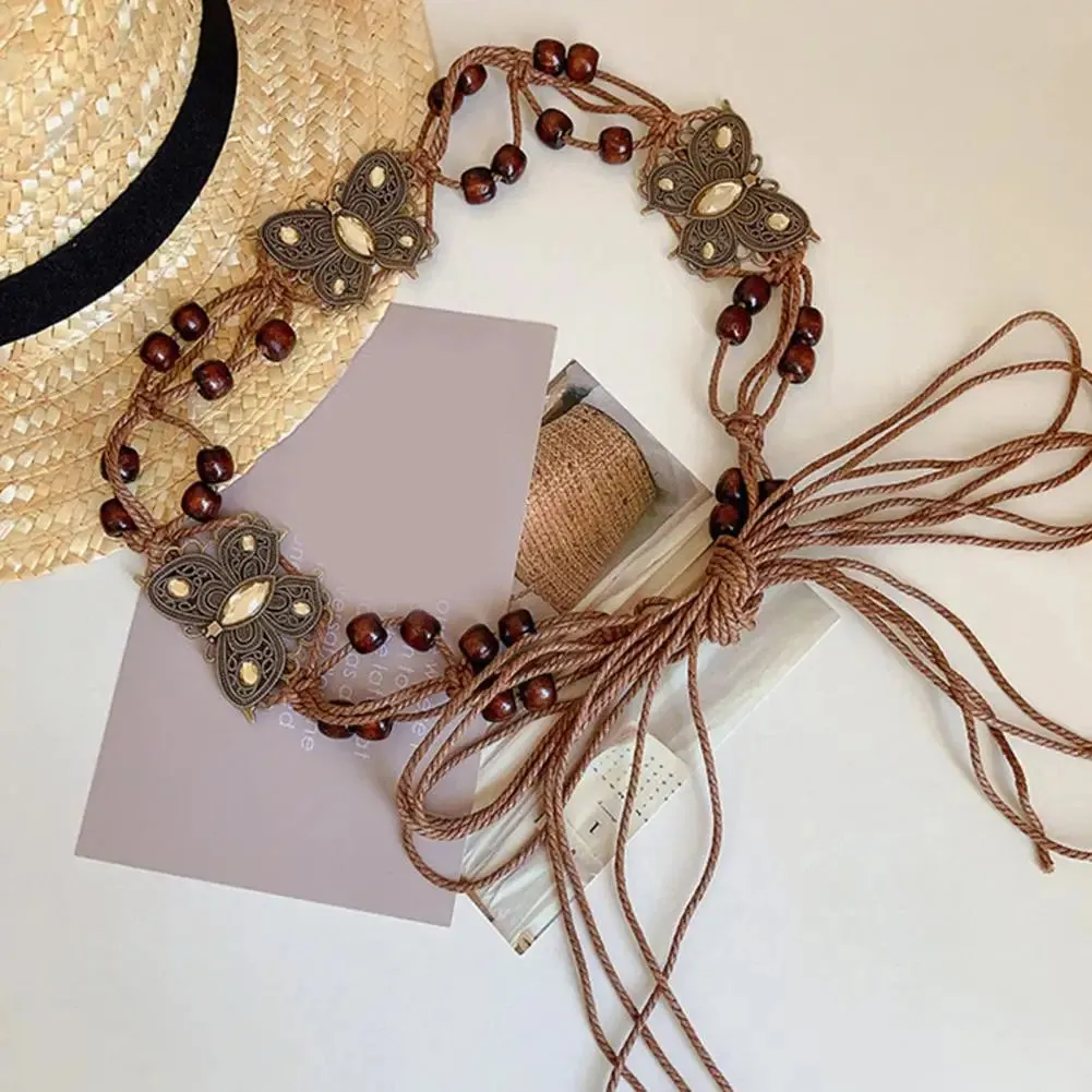 Ethnic Style Belt Women Belt Vintage Bohemian Beads