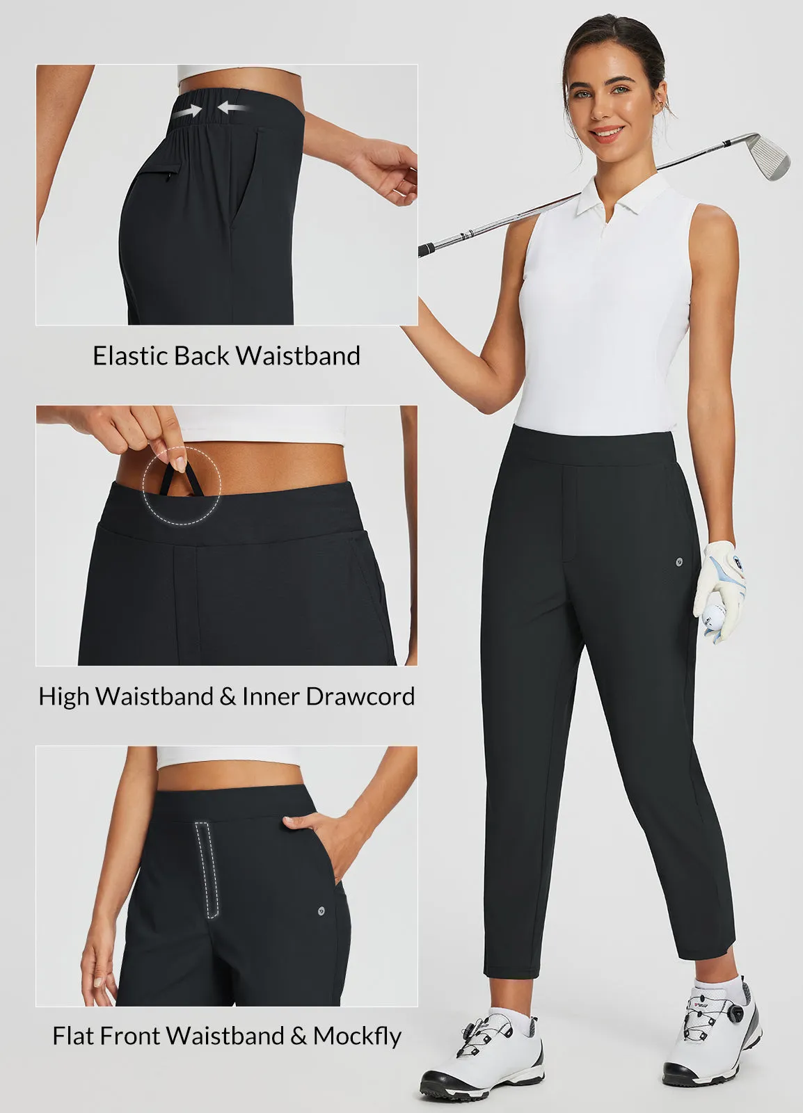 Flyleaf Ankle-length High-rise Pants
