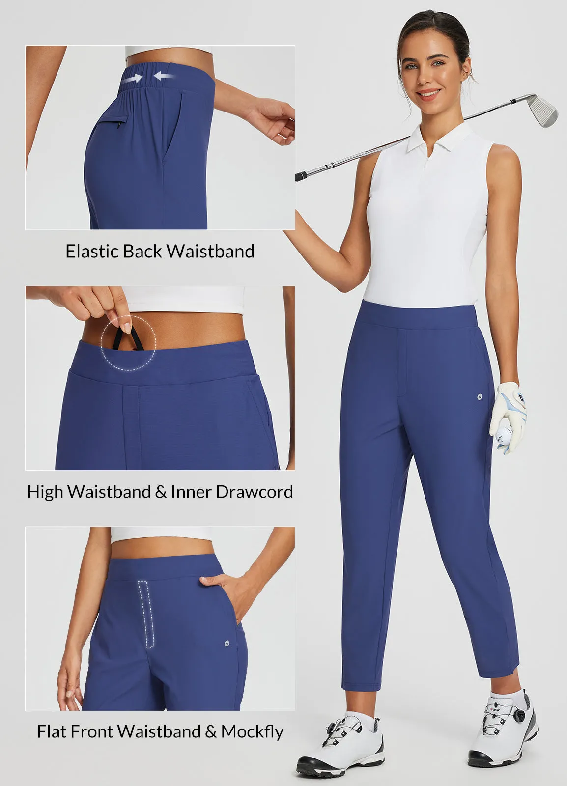 Flyleaf Ankle-length High-rise Pants