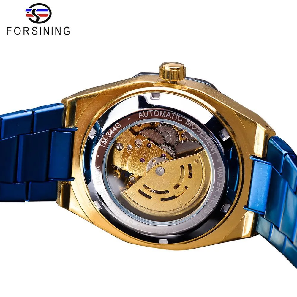 Forsining - Stainless Steel Waterproof Automatic Mechanical Watch