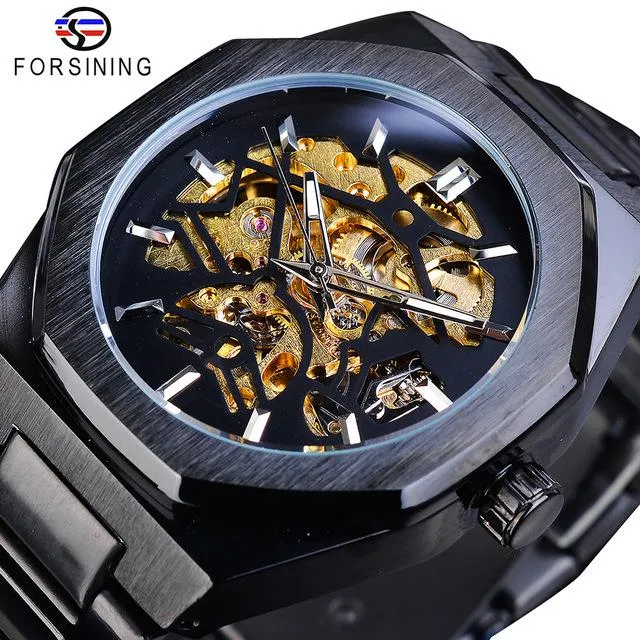 Forsining - Stainless Steel Waterproof Automatic Mechanical Watch