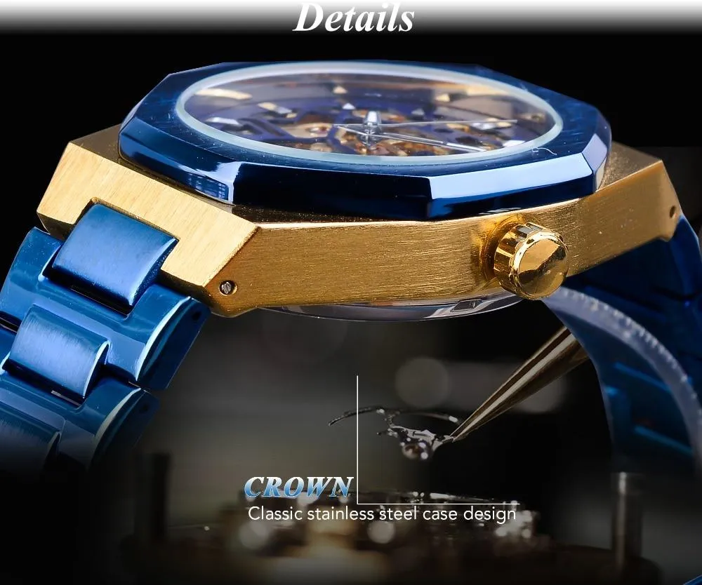 Forsining - Stainless Steel Waterproof Automatic Mechanical Watch