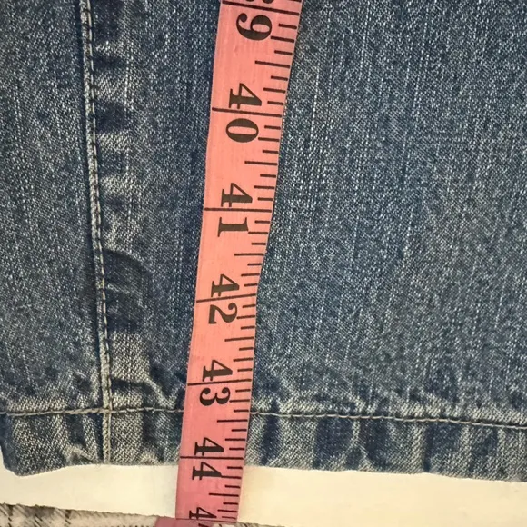 Fox Fire Y2K Vintage Stretch Dark Stone Wash Rhinestone V-Shapes Jeans NWT 9