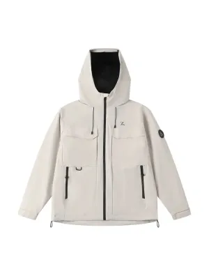 Functional Inflatable Pillow Waterproof Zipper Windproof Men's Jacket