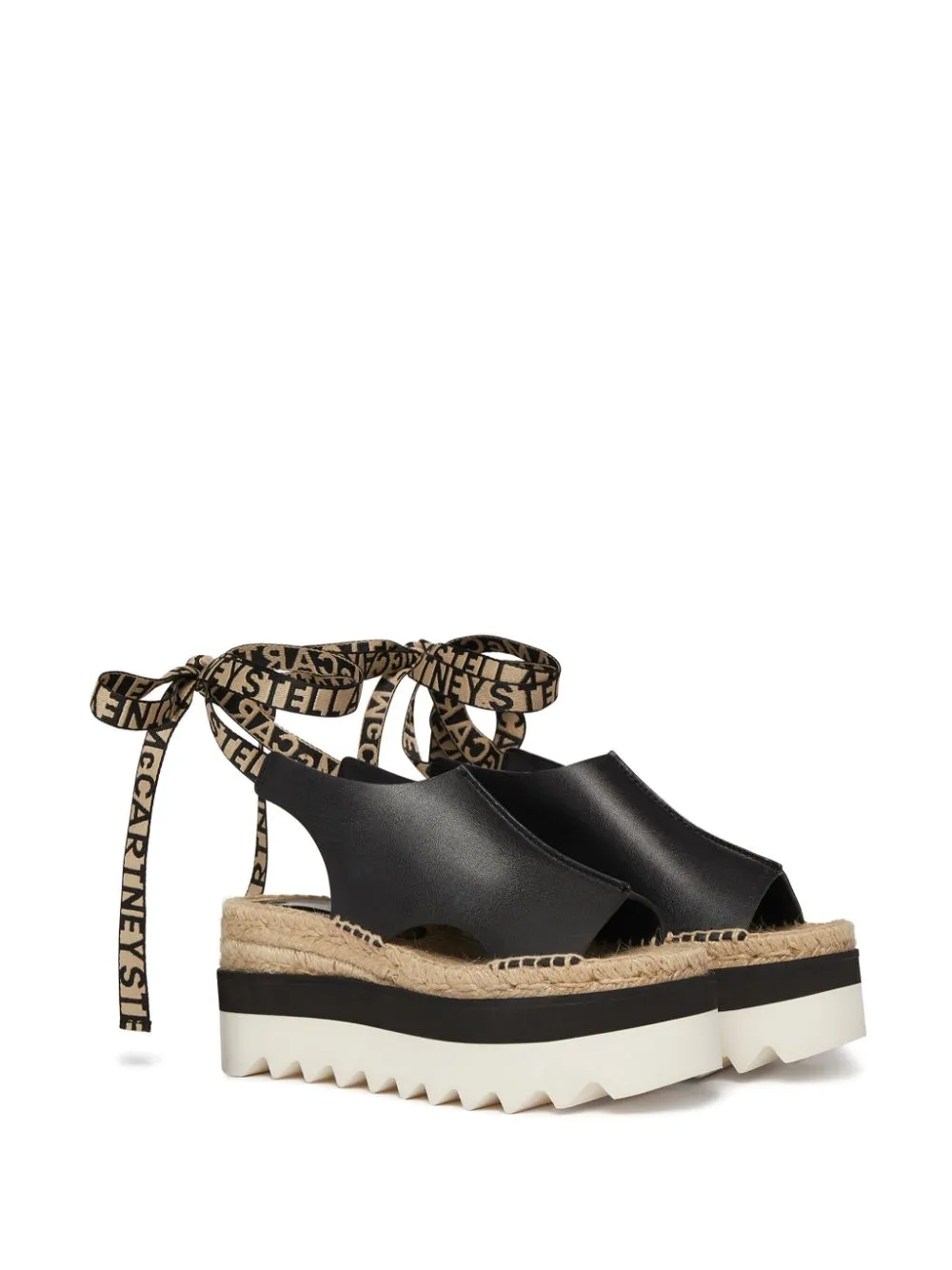 Gaia logo-ribbon platform espadrilles<BR/><BR/><BR/>