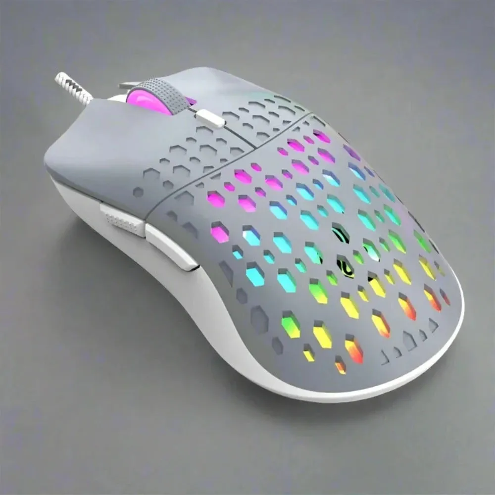 Gaming Colorful Lighting Mouse 6 Keys - Wired