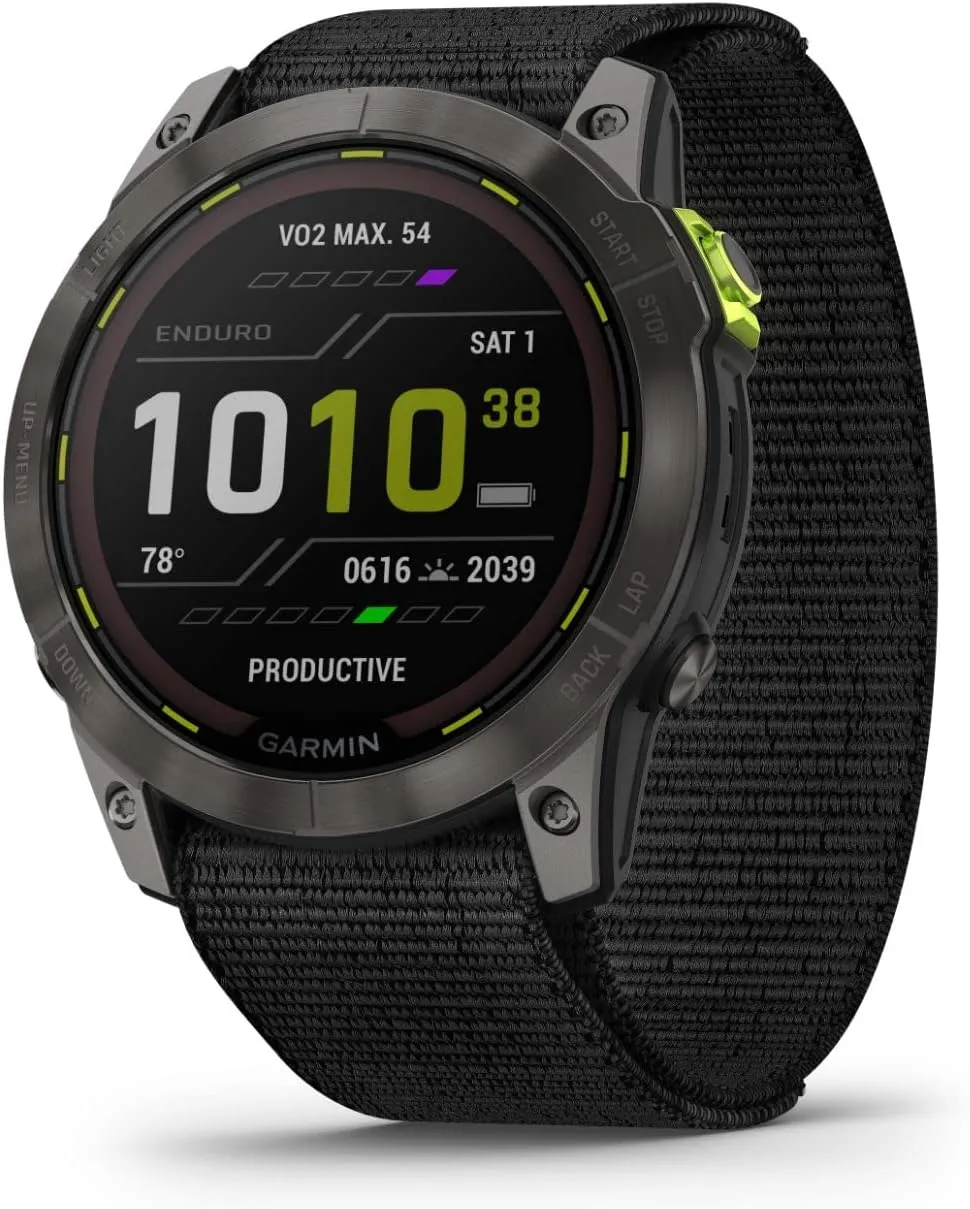 Garmin Enduro 2 Ultra Performance Multi Sports GPS Smartwatch (Titanium - 51mm)