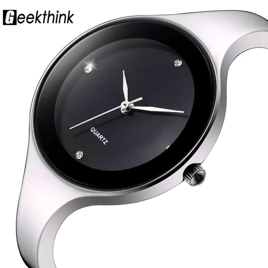 Geekthink New Fashion Relojes mujer  Wristwatch Bracelet Quartz watch