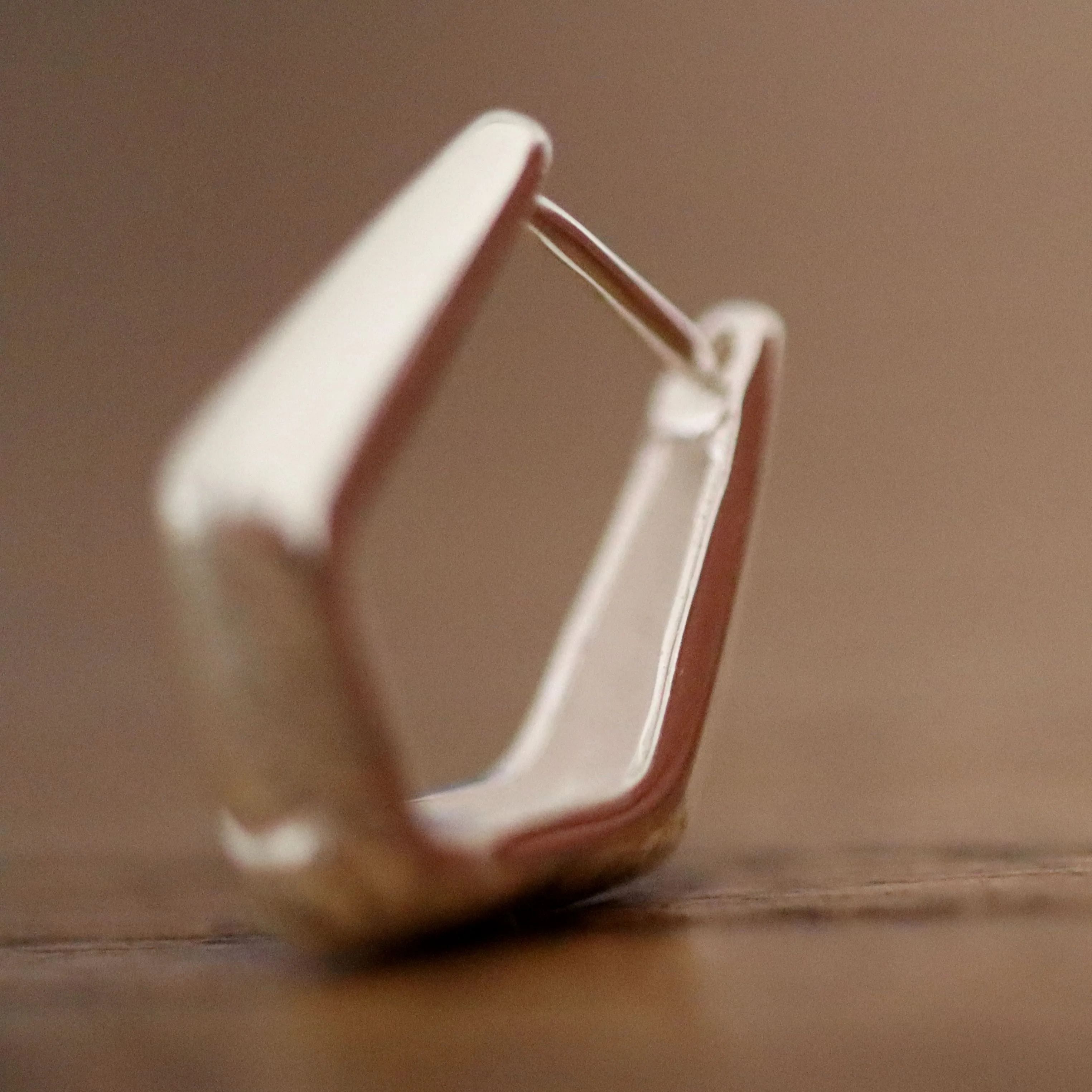 Geometric Hoop Earring for men - Single Sterling silver Earrings - Sport / Elegant Style