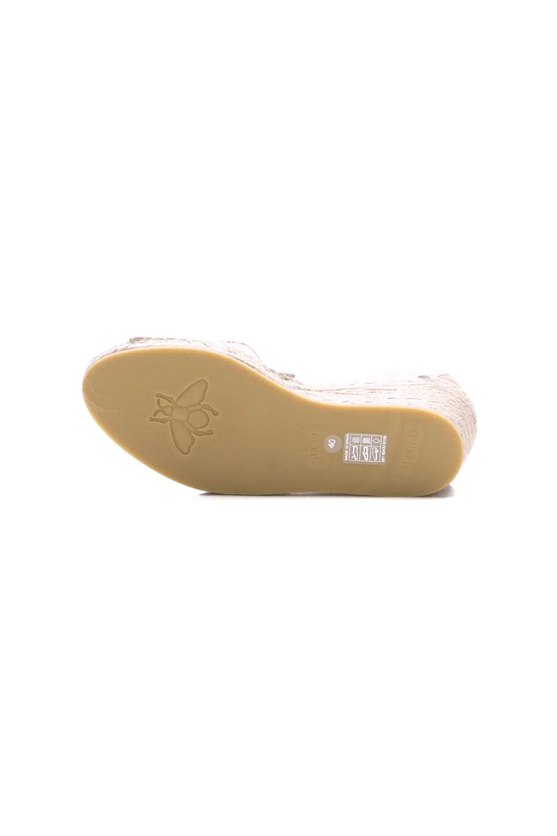 GG Espadrille Wedge Sandals - Size 40