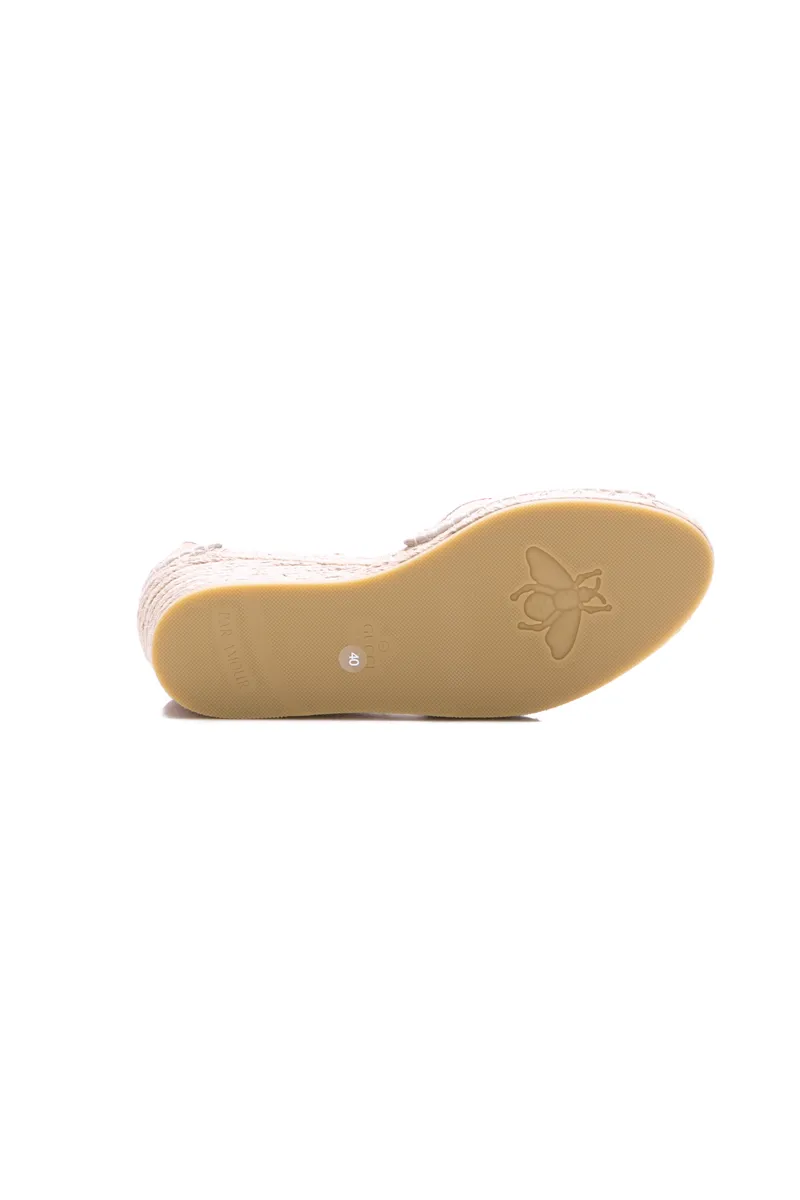 GG Espadrille Wedge Sandals - Size 40