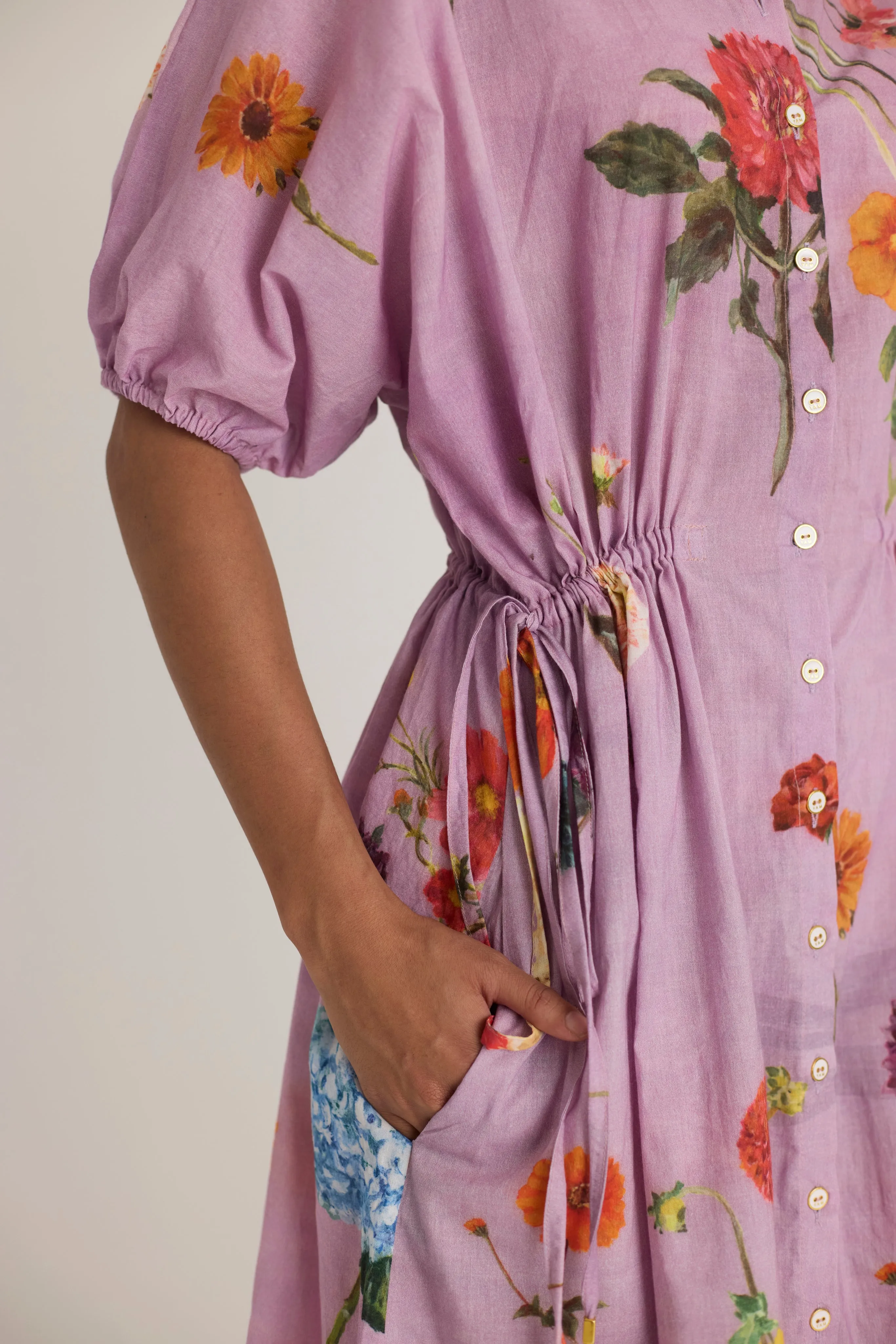Giggle Berry Side Tie Up Dress