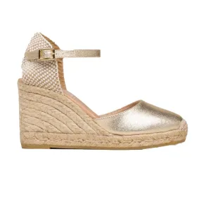 GLOBAL Gold espadrilles