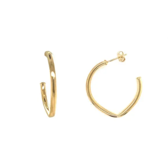 Gold Geometric Hoops