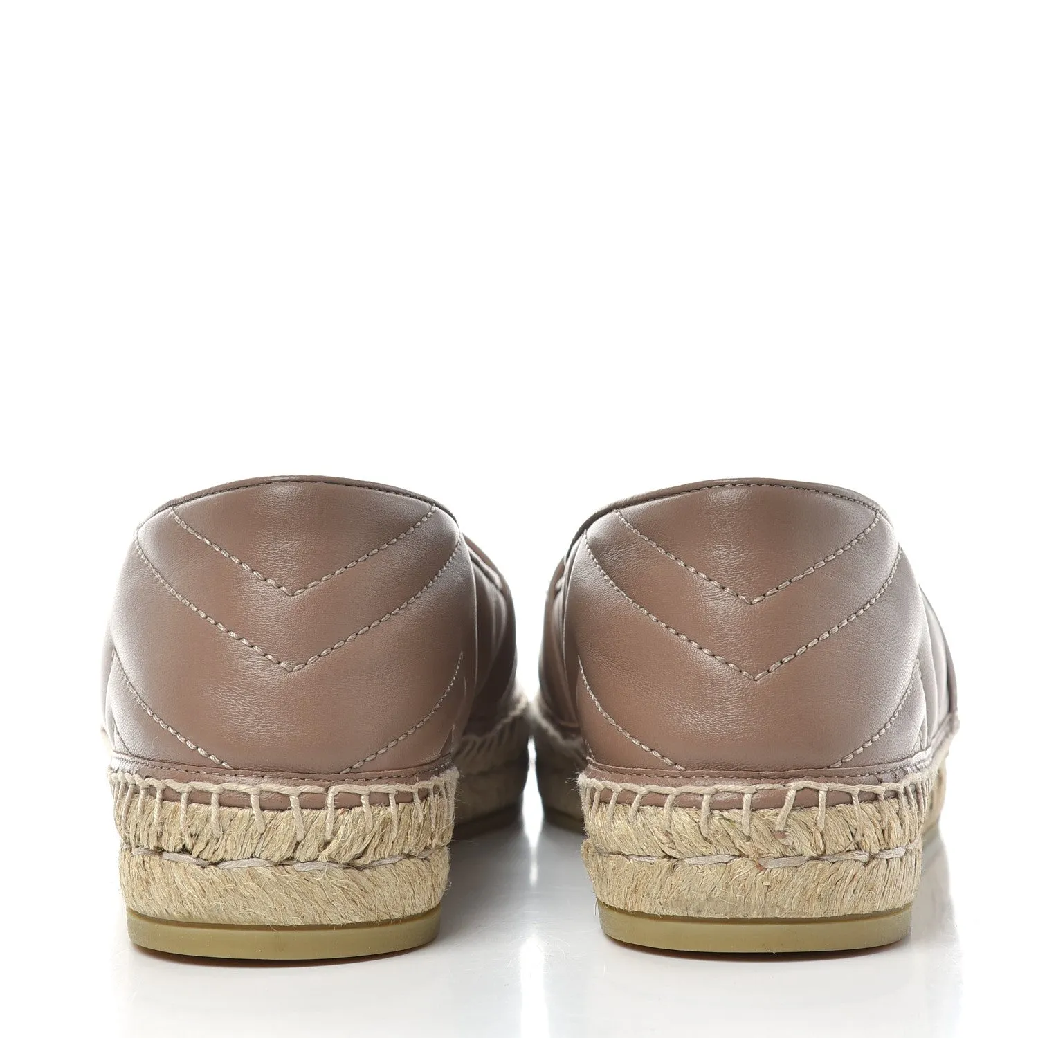 Gucci GG Marmont Matelassé Chevron Espadrilles in Rose Pink
